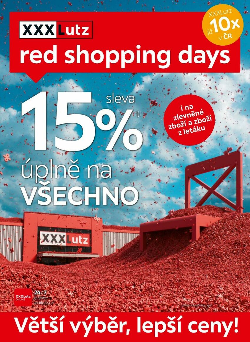Red Shopping Days - sleva 15 % úplně na všechno, strana 1