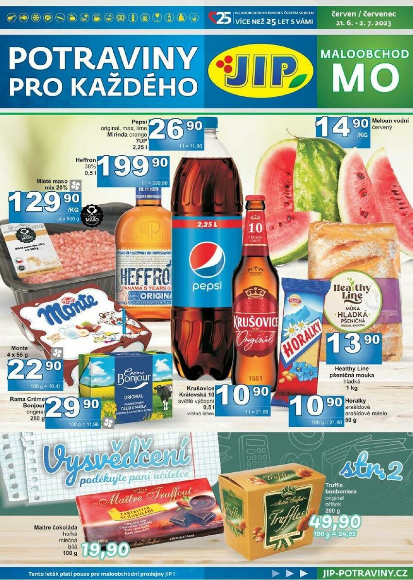 Akční leták maloobchod, strana 1