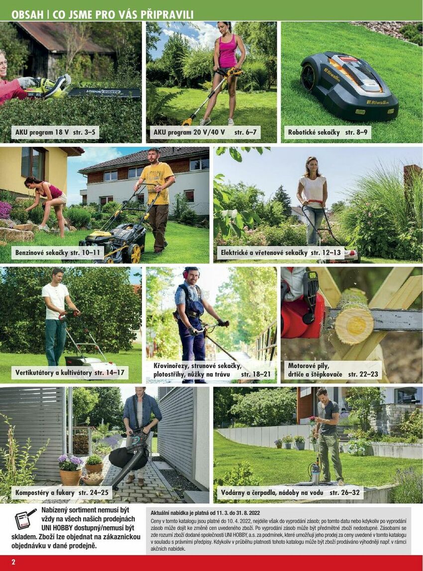 Katalog zahradní techniky 2022, strana 2