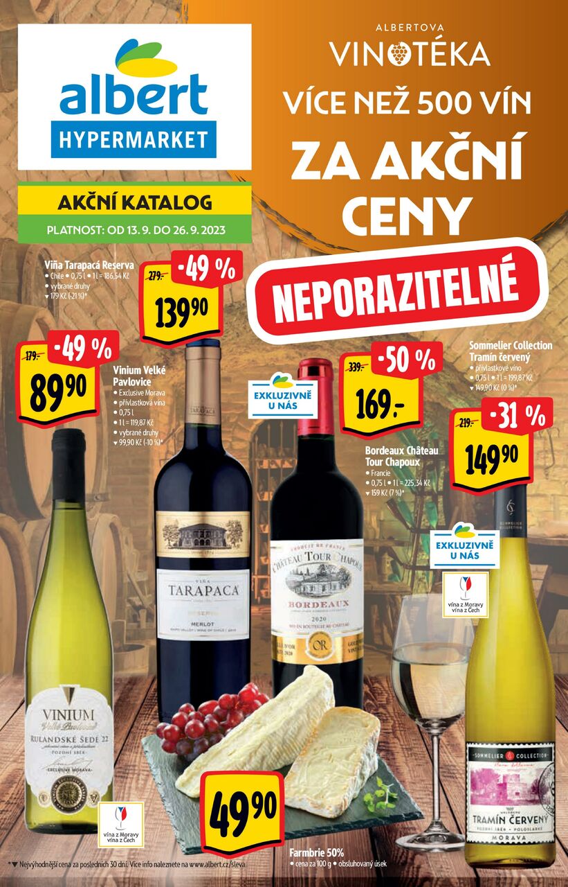 Hypermarket, Vinotéka více než 500 vín za akční ceny, strana 1