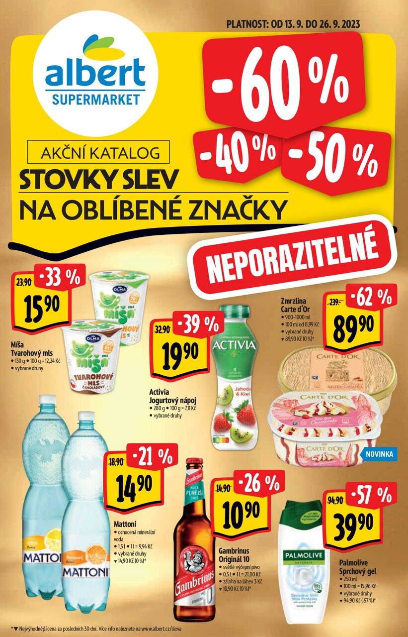 Supermarket, Stovky slev na oblíbené značky, strana 1
