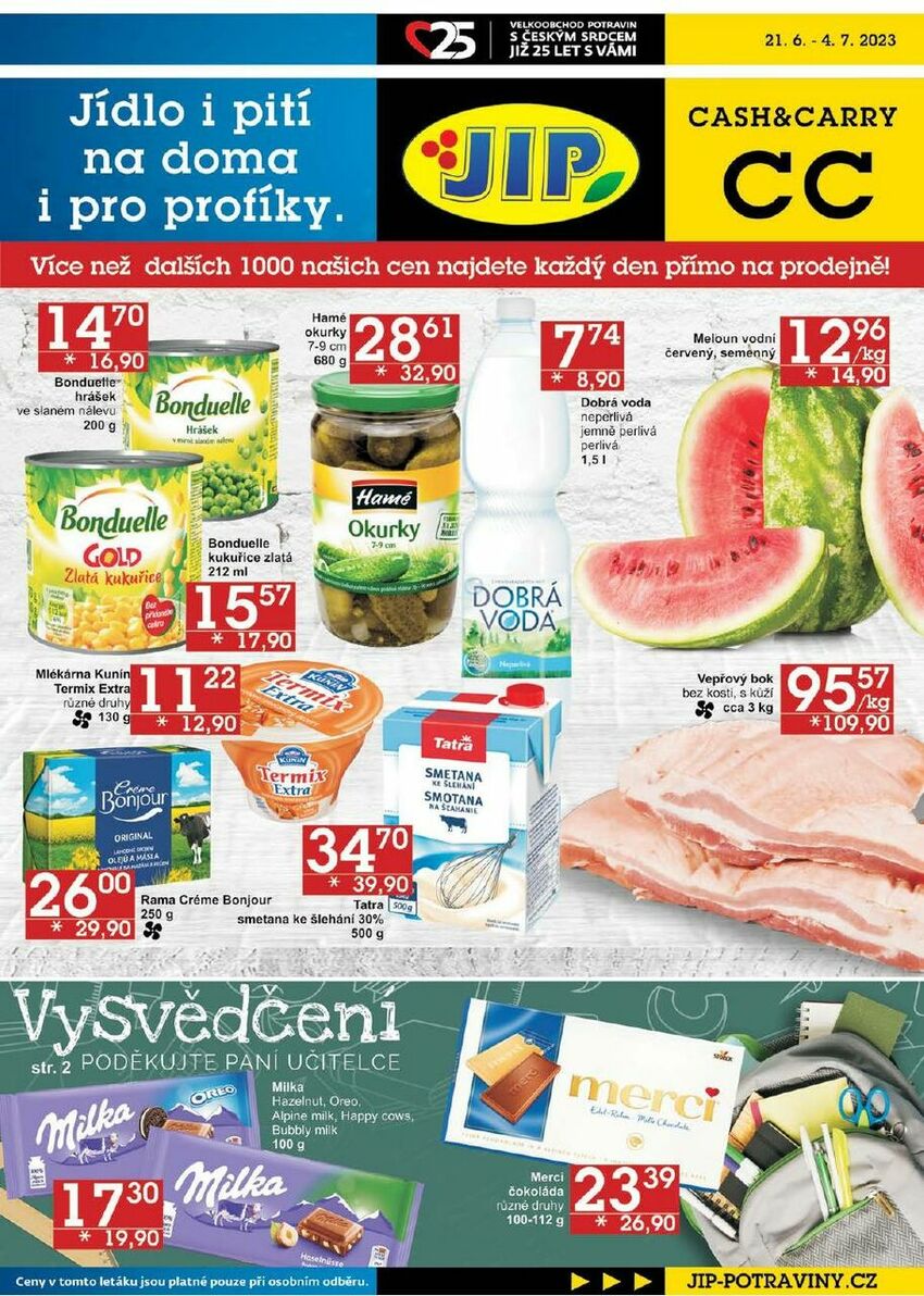 Akční leták CC prodejen, strana 1