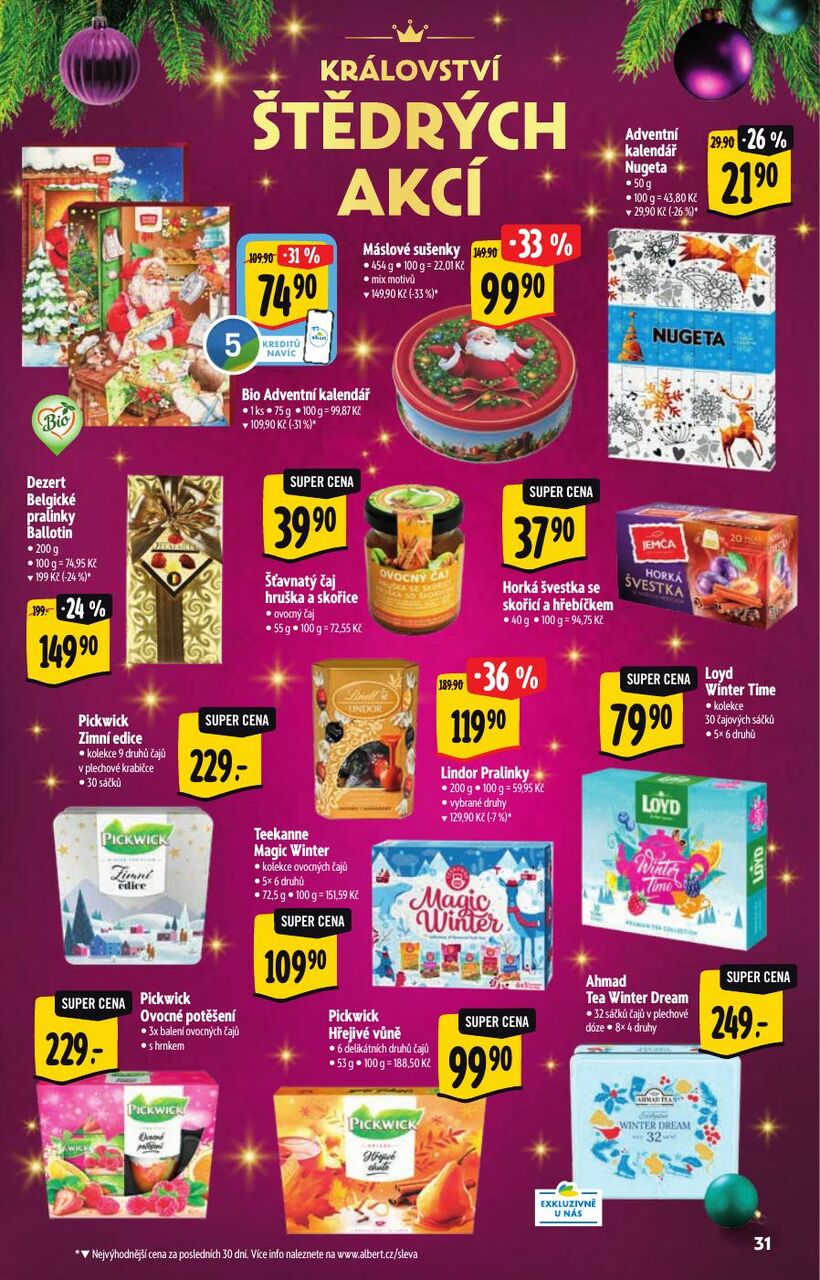 Supermarket, Akční katalog, strana 31