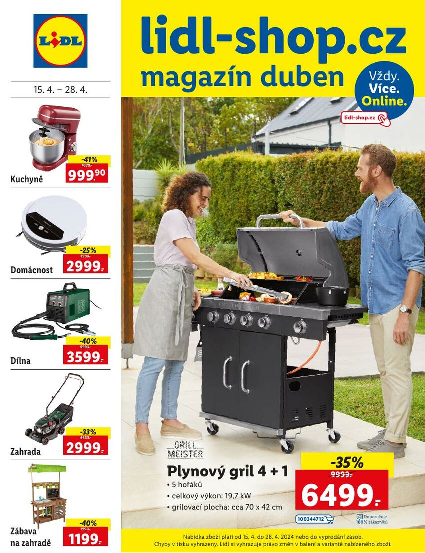 lidl-shop.cz magazín duben, strana 1
