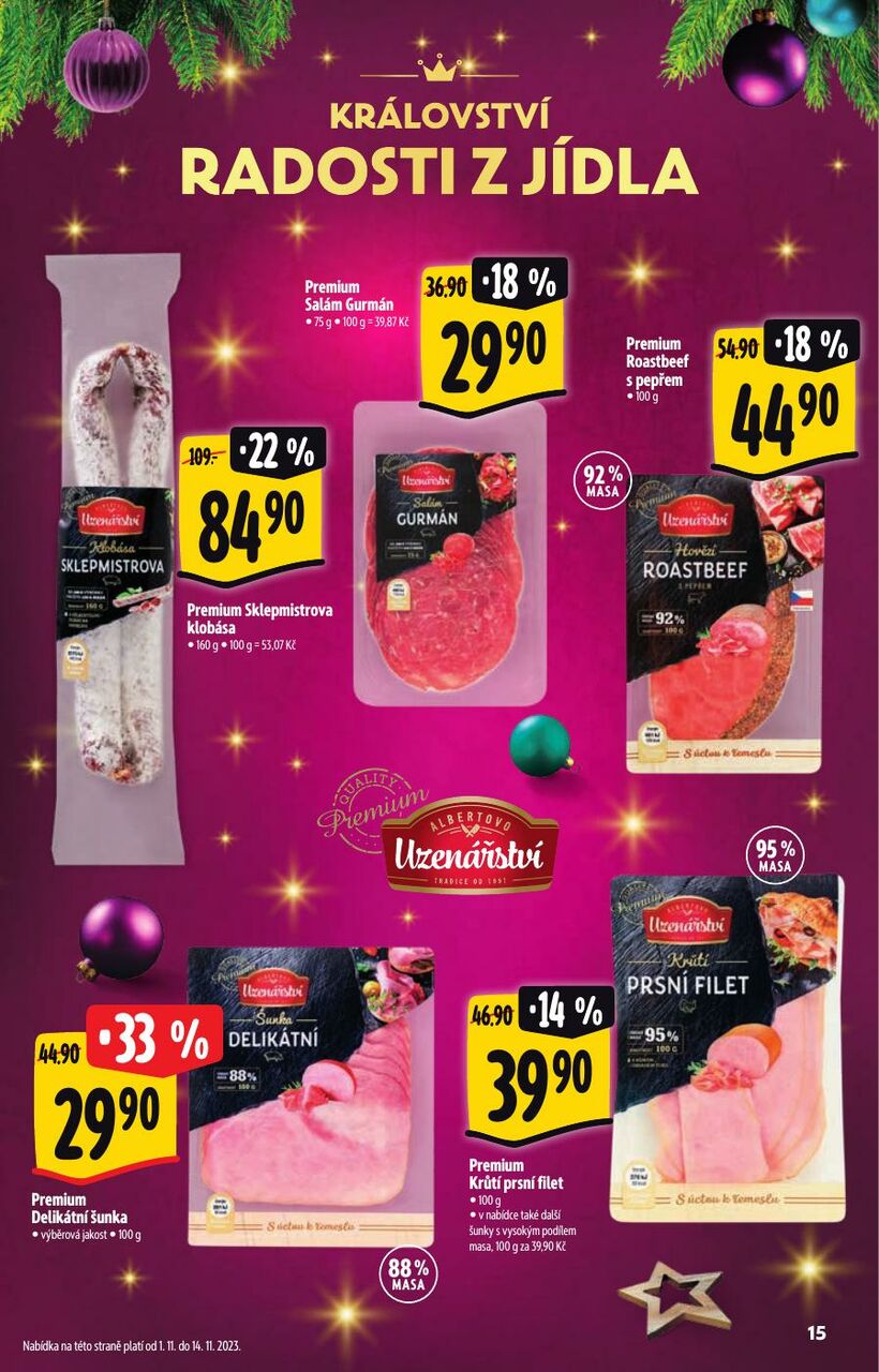 Supermarket, Akční katalog, strana 15