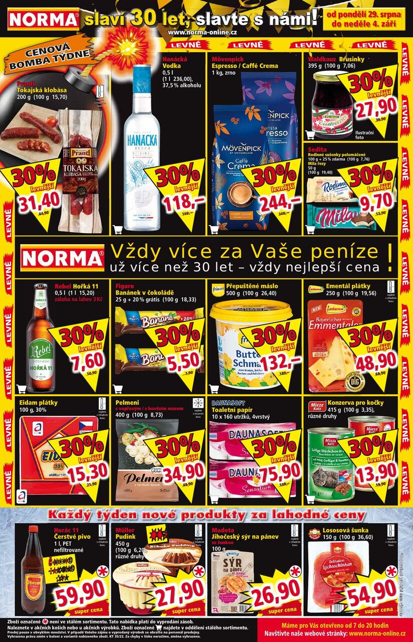 Akční leták, strana 1