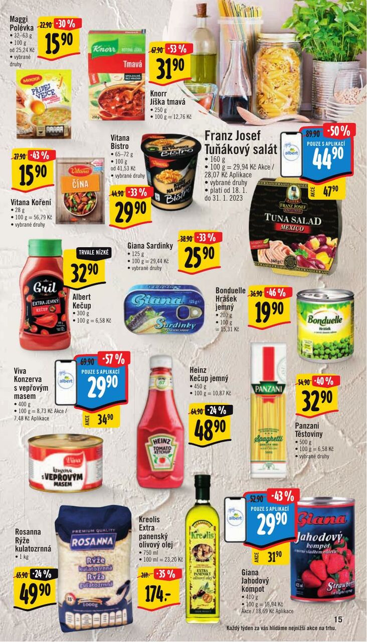 Akční leták Supermarket, strana 15