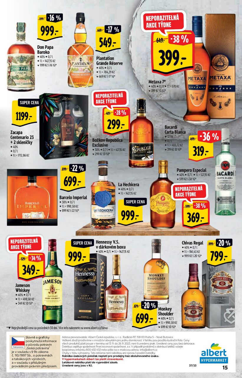 Hypermarket, Vinotéka více než 500 vín za akční ceny, strana 15