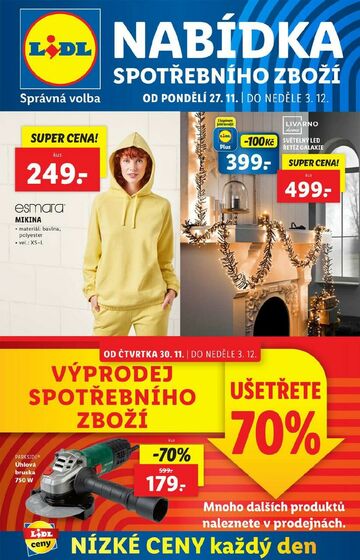 Nabídka spotřebního zboží